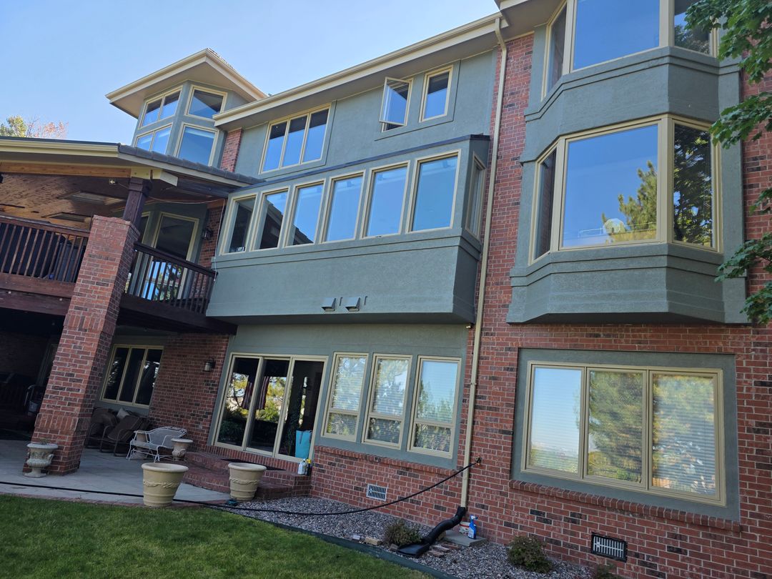 High gutter cleaning project in Lone Tree Colorado